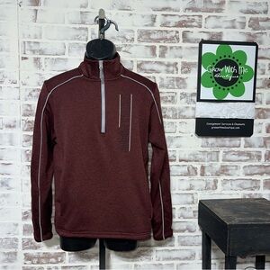 Champion Maroon Quarter-Zip Jacket SPU